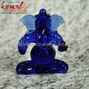 Cadeau de mariage en verre cristal, présents de Ganesha, divers couleurs, - Product Image 5