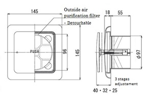Passive ระบายอากาศธรรมชาติ Vents กรองพอร์ตอาคาร Air สภาพสะอาดสดชื่นกรองพัดลม - Product Image 6