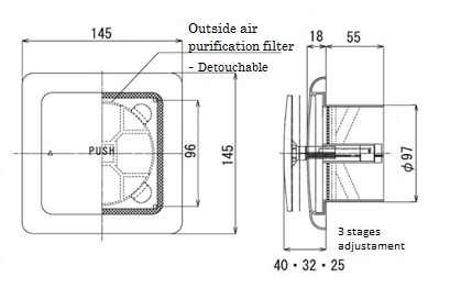 Passive air Ventilation Natural Vents Filter Port Building air Condition Clean Refreshed Filtered Fan