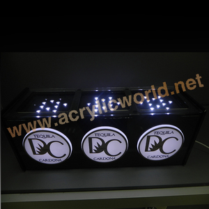 Présentoir pour bouteille de vin, bouteille acrylique éclairée par led, pour boissons alcoolisées - Product Image 4