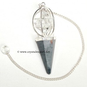 Blue Aventurine Faceted and Merkaba Pendulums - Product Image 1