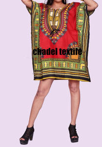 Caftán de Algodón para Mujer Africana, Talla Grande, Vestido Maxi con Estampado Dashiki, Vestido Hippie con Cordón Ajustable, Talla Única para Adultos, Venta al por Mayor - Product Image 2