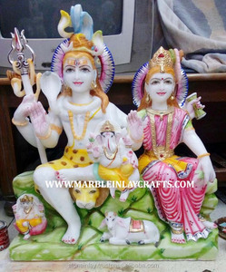 Estatua de mármol del Señor Shiva Idol Parvati Makrna - Product Image 1