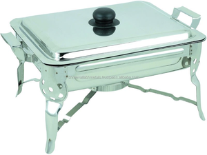 Rectangular Stainless Steel Chafing Dish for Wedding Use Customized Size Silver Color Modern Design <b>Warming</b> & <b>Holding</b> <b>Equipment</b> - Product Image 3