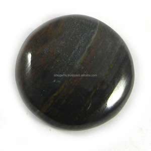 ขายส่ง7.55 Gms เหล็กธรรมชาติเสือ24มิลลิเมตรรอบ Cabochon พลอยสำหรับเครื่องประดับ IG0886 - Product Image 1
