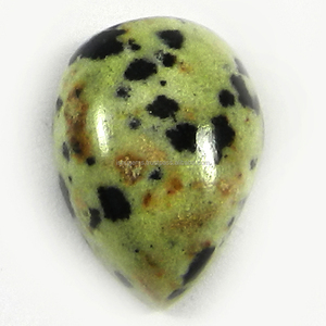 Indio mayorista Natural jaspe dálmata 18x13mm pera cabujón 12,20 Cts de piedras preciosas sueltas para la fabricación de la joyería - Product Image 1