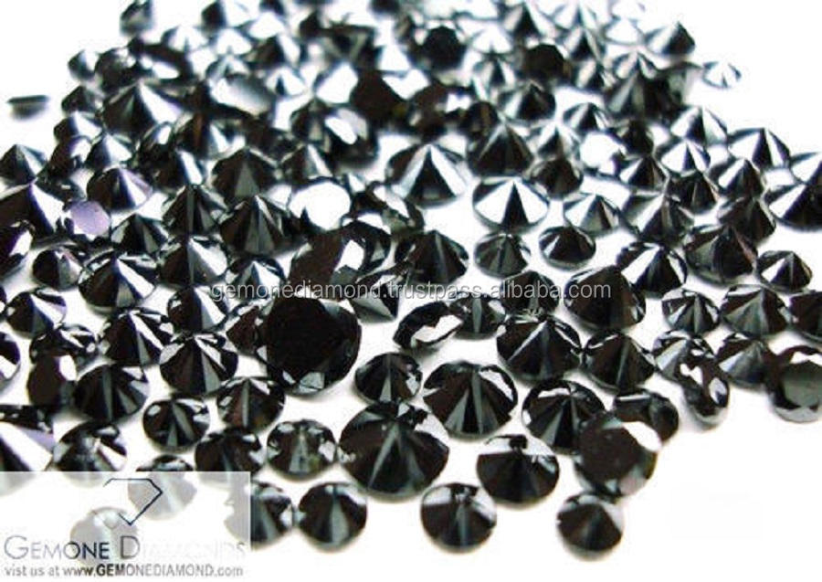 Natural Small Size Loose Black Diamonds at Wholesaler Price,Black Diamond  Price Per Carat
