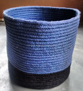<b>Storage</b> cotton rope woven laundry plant handmade jute <b>basket</b> <b>large</b> bin organizer <b>basket</b> with handles - Product Image 4