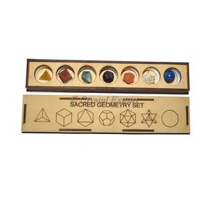 Ensemble de géométrie à sept chakras avec boîte longue - Product Image 1