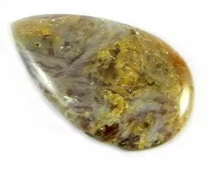5.32gms ธรรมชาติ Sagenite Jasper 22*37มม.Cabochon หินขัดสำหรับเครื่องประดับทำ IG0079 - Product Image 1