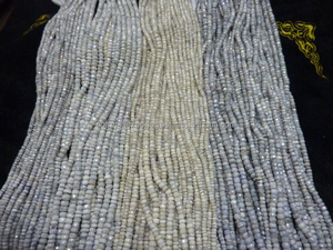 Silverite Faceted Rondelle Beads Strand Fabricado y suministrado Cristales al por mayor Piedras curativas - Product Image 2