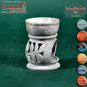 สบู่ชามือแกะสลัก,หัวเตาน้ำมันหอมระเหยสำหรับเทียนหอม - Product Image 2