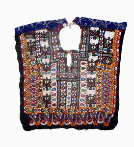 Empiècement de cou banjara indien vintage fait à la main avec broderie et travail en miroir - Product Image 6