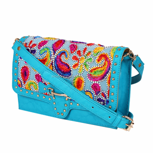 Bolsa de Cuero Boho Gypsy India Hecha a Mano, Nueva Bolsa de Cintura de Cuero India, Bolsa de Cuero Genuino - Product Image 1