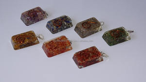 Chakra Orgone Carré Pendentifs Grossiste Fabricant Puissance Pendentif - Product Image 1