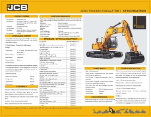 Excavatrice sur chenilles hydraulique JCB JS205LC - Product Image 4