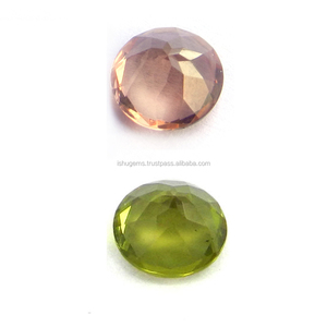 Alexite synthétique à changement de couleur naturel, couleur d'automne, coupe ronde de 7 mm, 1,9 carats, pierre précieuse artificielle, Ishu Gems IG4426 - Product Image 2