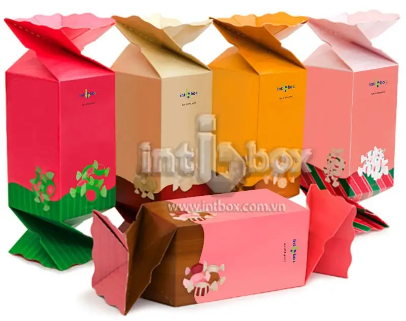 Caixa de bolo, caixa de presente de papel