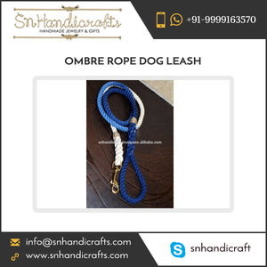 Indigo Ombre Rope <b>Dog</b> <b>Leash</b> Cotton Rope <b>Dog</b> LeashHandmade - Product Image 1