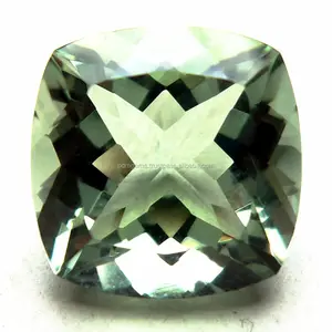 Green Amethyst Gemstone 11X11MM Cushion Mixed Shape Fine Quality High Selling Gemstone 2022 Green Amethyst Semi Precious Stone