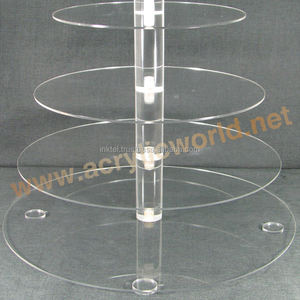 Soporte acrílico de 7 niveles para exhibición de pasteles, torre de acrílico para pastel de boda, venta al por mayor - Product Image 1