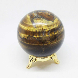 Esferas de ojo de tigre naturales al por mayor, bolas de cristal, esferas de piedras preciosas pulidas de roca natural, lote al por mayor. - Product Image 1