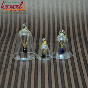 Ornements de cloche en verre soufflé transparent pour Noël, décorations de vacances claires faites à la main pour l'arbre, la maison ou l'artisanat de cadeaux - Product Image 3