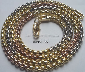 สร้อยคอเด็กแบบคลาสสิก ลูกปัดทรงโซ่ ชุบทองเหลืองคุณภาพสูง จัดส่งรวดเร็ว เหมาะสำหรับเป็นของขวัญวันครบรอบ - Product Image 2