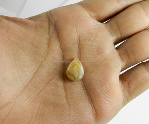Sagenite Jasper ธรรมชาติ16X12มม. ลูกแพร์ Cabochon 7 Cts อัญมณีหลวมสำหรับทำเครื่องประดับ - Product Image 3