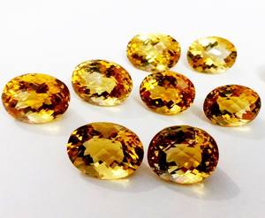 100% Natural de alta calidad, citrino semiprecioso suelto, mejor precio, piedra preciosa ovalada amarilla de la mejor calidad genuina - Product Image 1
