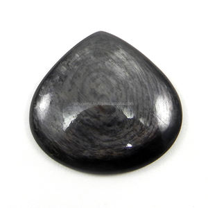 Piedra preciosa suelta Hypersthene natural 27X29mm forma de pera 31,15 Ct - Product Image 1