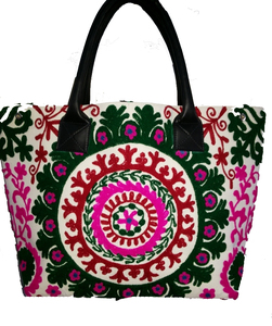 ใหม่ Suzani เย็บปักถักร้อยกระเป๋า/Suzani กระเป๋าหนังกระเป๋าถือ/Suzani Tote กระเป๋าเย็บปักถักร้อย Begs - Product Image 3