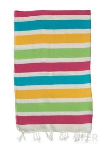 Seleron fait à la main serviette turque, Pestemal Fouta, Peshtemal, serviettes de hammam couverture en gros-Style multicolore Premium - Product Image 2