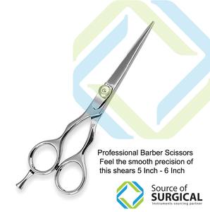 Tijeras de peluquero, juego de tijeras de corte de pelo profesional, tijeras de adelgazamiento de dientes inversos de acero inoxidable Premium, peluquería B - Product Image 2