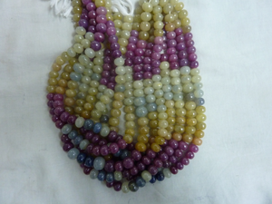 หลายไพลินมีค่าและหินไพลินลูกปัดหินธรรมชาติลูกปัดสำหรับ DIY สร้อยข้อมือสร้อยคอเครื่องประดับทำ