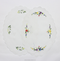 Broderie à la main serviette de cocktail et napperon