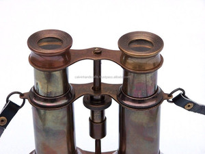 Jumelles en cuivre Antique du conducteur nautique, 5 pièces, avec étui en cuir, CHMN432 - Product Image 2