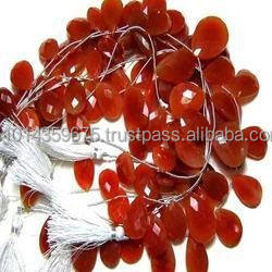 Perles d'onyx rouge naturel en gros cristaux de pierres précieuses de guérison fabriqués et fournis - Product Image 3