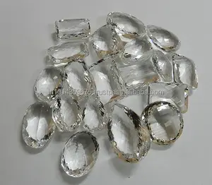 Cuarzo Natural Transparente, Piedra Tallada, Certificada por Terceros, para Joyería, Precio al por Mayor, Coszcalt Exports CF - Product Image 1