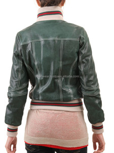 Premium Womens College Varsity Veste Élégant Confortable Baseball Style Durable Casual En Cuir Survêtement Respirant Manteau - Product Image 5