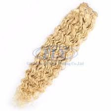 NATURAL HUMAN HAIR WITH CUTICLES INTACT BLONDE HAIR EXTENSIONS REMY VIRGIN HAIR - Product Image 2