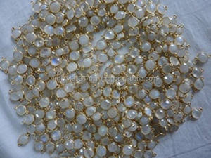 Pendentifs Breloques en Pierre de Lune Arc-en-ciel en Argent Sterling Style Vintage Connecteurs Unisexe pour Fête Vente en Gros - Product Image 6