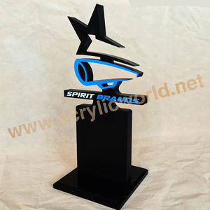 Trofeo de acrílico de alta calidad, premio de cubo con logo grabado - Product Image 5
