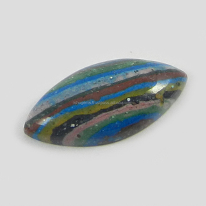 Pierre précieuse naturelle Calsilica arc-en-ciel 10x21mm, 1,05 g, cabochon marquise fait main pour la fabrication de bijoux, Ishu Gems IG0323 - Product Image 2
