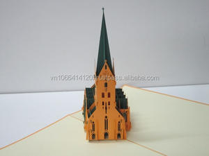 การ์ดอวยพร3D คริสต์มาสกระดาษทำจาก A5การ์ดเชิญงานแต่งงานงานขอบคุณผู้จำหน่าย HMG ในเวียดนามออกแบบได้ตามต้องการ - Product Image 4