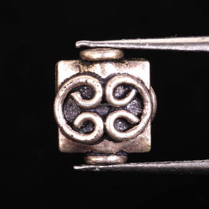 Wholesale Price Solid 925 Sterling Silver Square Shape 9.5x8 MM Size Oxidized Loose <b>Beads</b> Necklace <b>Bracelets</b> Jewelry Accessories - Product Image 2