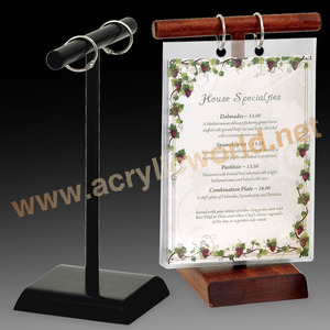 chalkboard <b>bar</b> menu/wooden menu holder with chalkboard/restaurant chalkboard menu menu <b>sign</b> rack - Product Image 2
