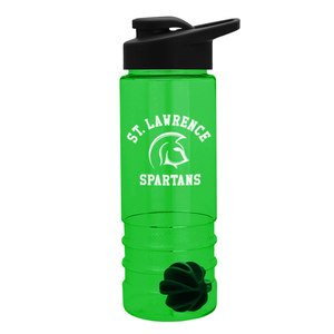 USA Made 24 oz Tritan <strong>Salute</strong> Shaker Bottle With <strong>Drink</strong>-Thru Lid - BPA-free, Features a Mixing Ball and Comes with Your logo - Product Image 2
