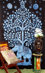 Hippy Mandala Tenture Murale Éléphant Hippie Mandala Tapisserie Boho Mandala Wall Art Tapisserie - Product Image 2