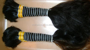 100% extensions de cheveux humains vierges indiens bruts meilleure vente de cheveux bruts en vrac non traités de haute qualité - Product Image 3
